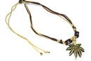 Tribal Mary Jane Leaf Necklace