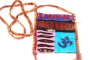 Stone Wash Om Cross Body Patchwork Jhola Bag | Wild Lotus