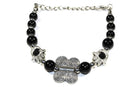 Black Hamsa Hands & Butterfly Bracelet