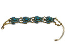 Turquoise Colorful Bead Drop Turtle Bracelet