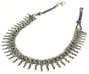 Silver Tone Tribal Charms Choker Necklace