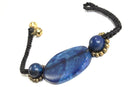 Light Blue Agate Slice & Rounds Bracelet