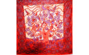 Red Crescent Moon Garden Art Decorative Border Wall Tapestry | Wild Lotus® | @wildlotusbrand