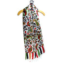Green Paisley Garden Scarf