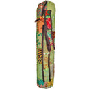 Sequin Fabric Embroidery Patchwork Pattern Yoga Mat Bag Carrier with Velcro Front Pocket | Wild Lotus® | @wildlotusbrand