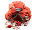 Orange Serengeti Sunset Pendant Scarf