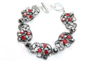 Red Circle Of Elephants Bracelet