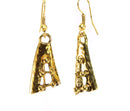 Woven Crescent Moon Earrings