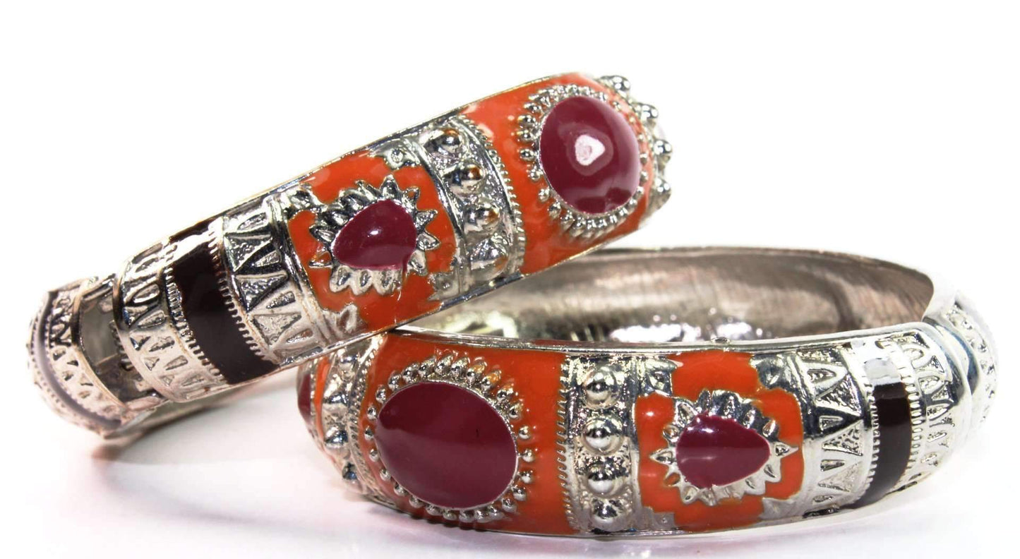 Boho Inspired Enamel Glossy Bangle