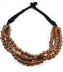 Golden Hologram Vintage Style Madam Necklace