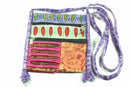 Stone Wash Peace Crossbody Patchwork Passport Bag | Wild Lotus