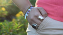 Blue Opalite & Crystal Romance Bracelet by Wild Lotus
