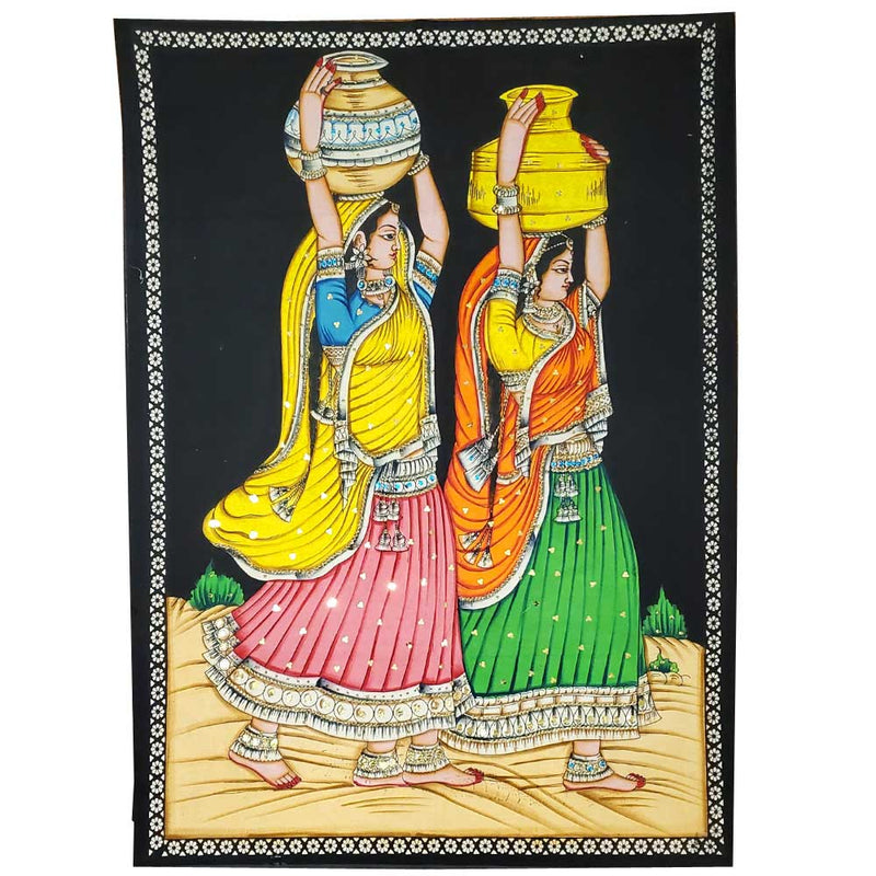 Indian Mughal Art Mogul Painting Aesthetic Print Decoration | wildlotusbrand.com