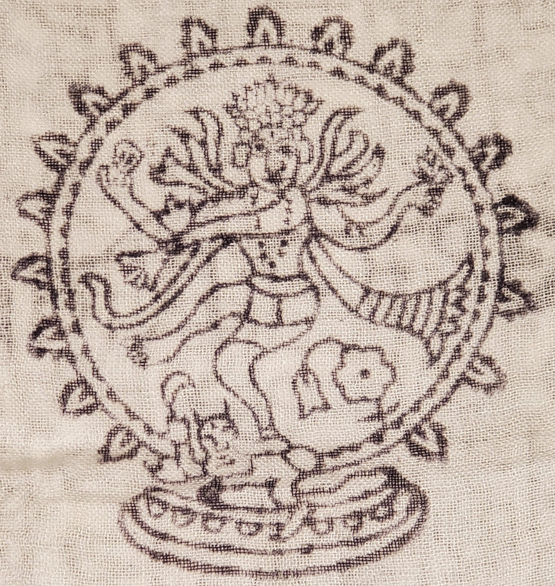 Primordial Om & Ganesha Printed Scarf