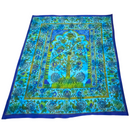 Blue Tree of Life Peacock Tapestry