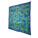 Blue Tree of Life Peacock Tapestry