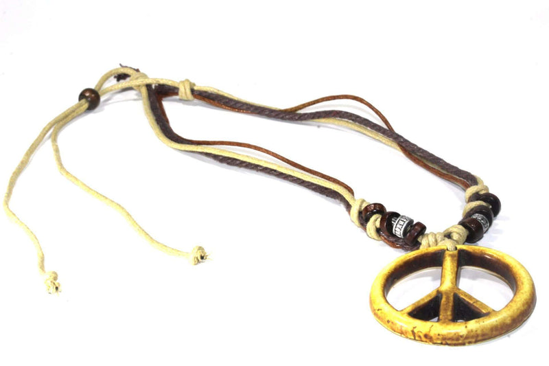 Tribal Peace Boho Style Bone Necklace