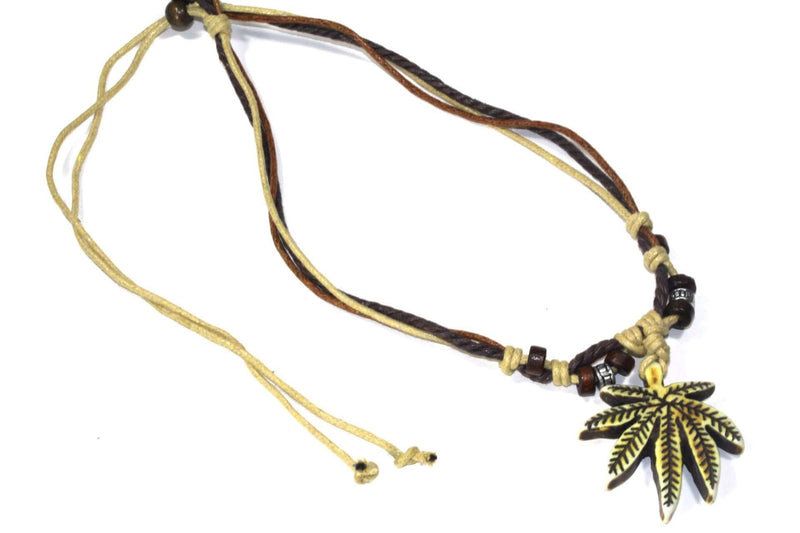Tribal Mary Jane Leaf Necklace