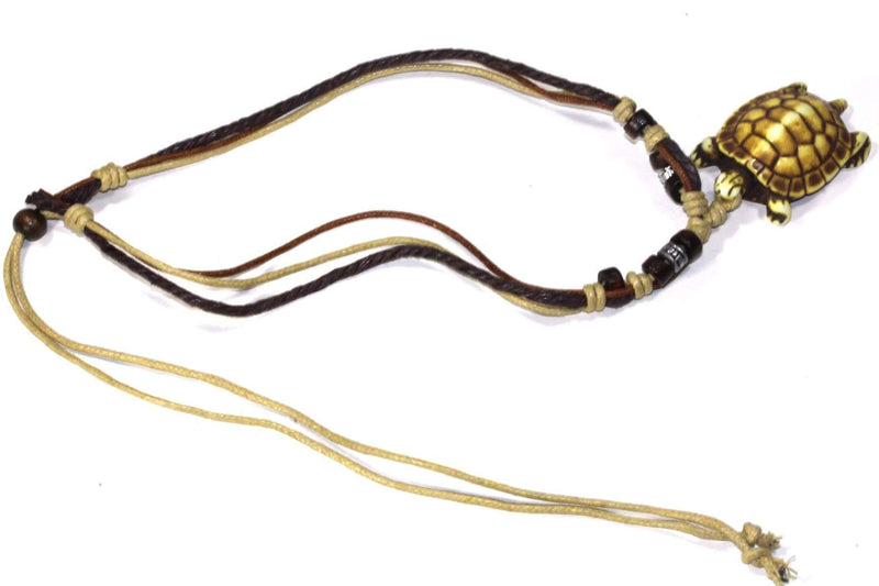 Tribal Turtle Boho Style Bone Necklace