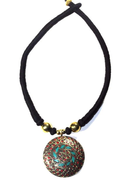 Mosaic Medallion Necklace | Wild Lotus