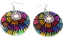 Multi Color Tribal Vibes Motif Earrings