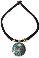 Mosaic Medallion Necklace | Wild Lotus