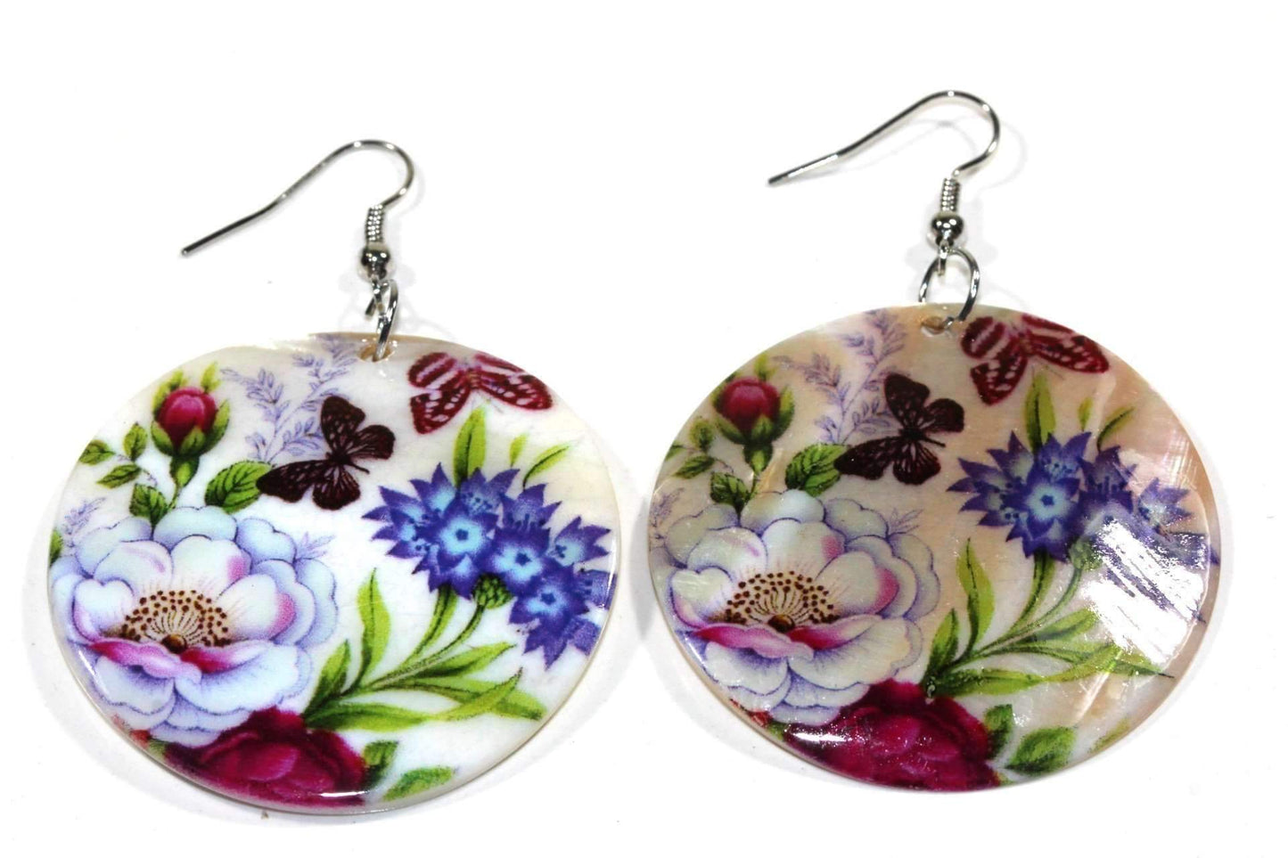Butterfly Garden Mother Of Pearl Earrings