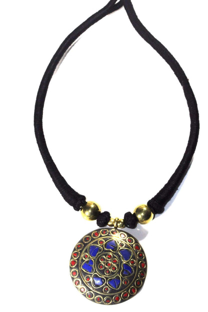 Mosaic Medallion Necklace | Wild Lotus