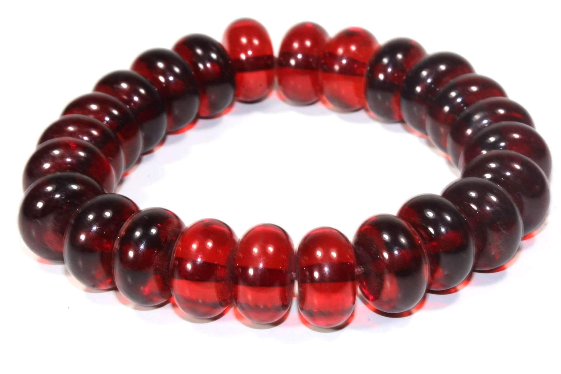 Glowing Wine Amber Red Bracelet