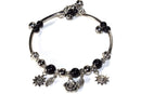 Black Spring Love Charm Bracelet