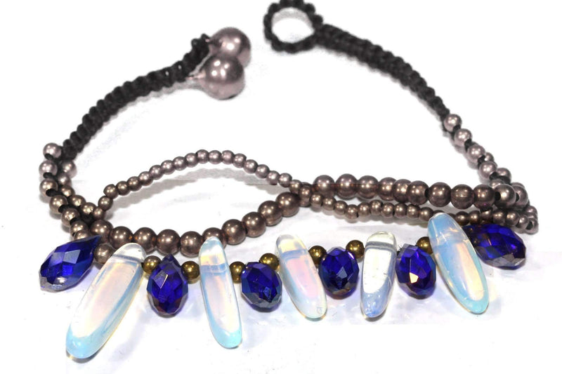 Blue Opalite & Crystal Romance Bracelet