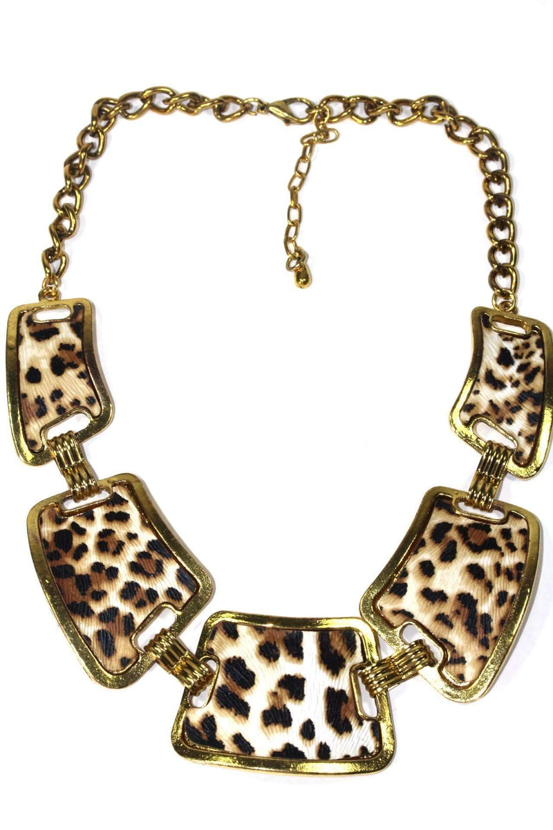 Leopard Design Pendant Necklace