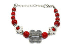Red Hamsa Hands & Butterfly Bracelet