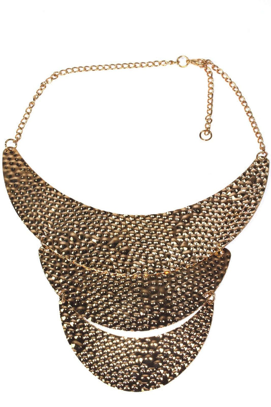 Antique Three Tier Crescent Moons Necklace