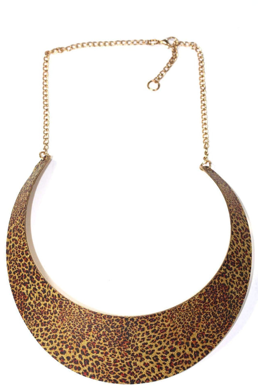 Animal Print Collar Necklace
