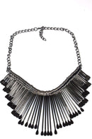Antique Silver OAR Statement Necklace