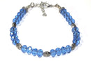 Sparkly Blue Crystal Beads Bracelet