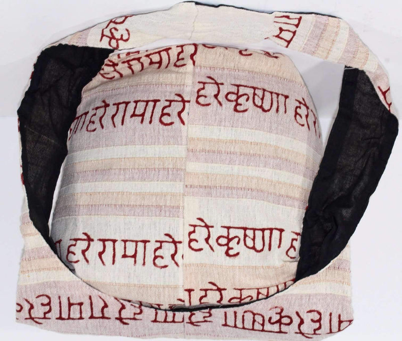White Hare Rama Hare Krishna Jhola Sling Bag