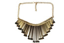 Gold Tone OAR Statement Necklace
