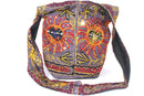 Purple Happy Black Sun Jhola Bag