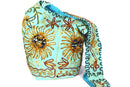 Turquoise Happy Sunset Jhola Bag | Wild Lotus