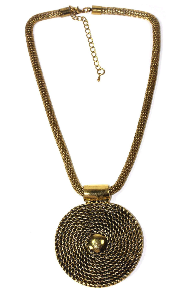 Rope Medallion Necklace