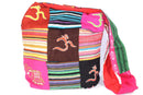 Mixed Symbols Durrie Patchwork & Pop Art Sling Jhola Bag