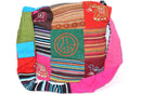 Mixed Symbols Durrie Patchwork & Pop Art Sling Jhola Bag | Wild Lotus
