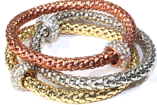 Charm & Rope Bangle Set