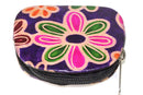Purple Groovy Flower Coin Purse