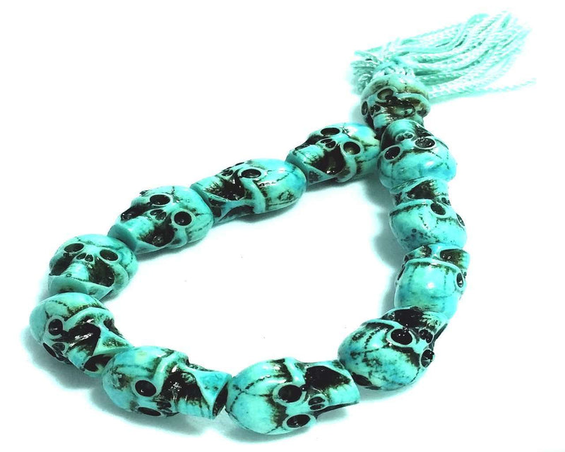 Turquoise Tribal Skull Bracelet