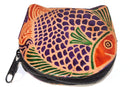 Colorful Fishies Coin Leather Purse