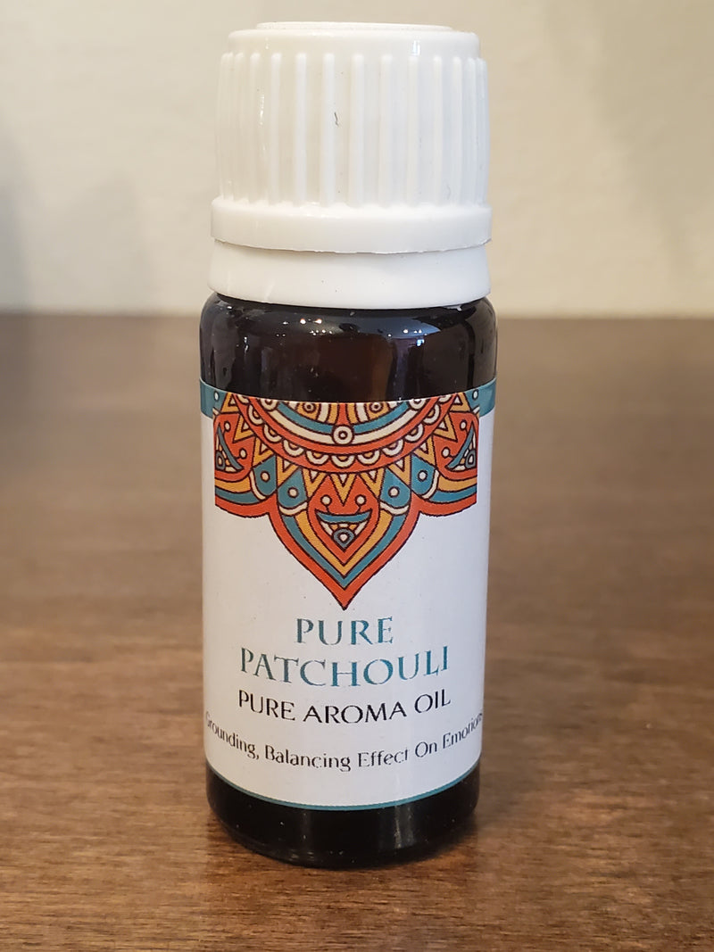 Aromatherapy Oils | Pure Patchouli | Goloka | 10 ml Bottles |Wild Lotus