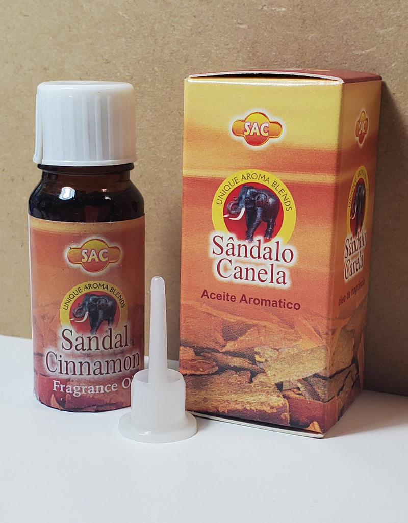 SAC Fragrance Oils | 10 ml Bottle | Aromatherapy | Sandal Cinnamon